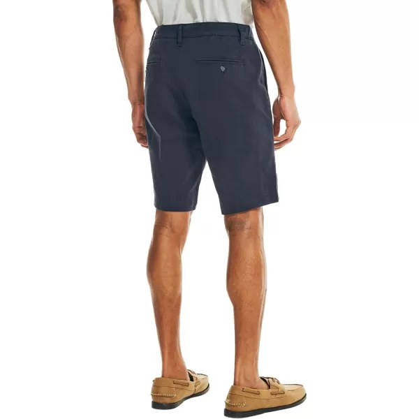 Nautica Mens Cotton Twill Flat Front Chino ShortFrenchnavy