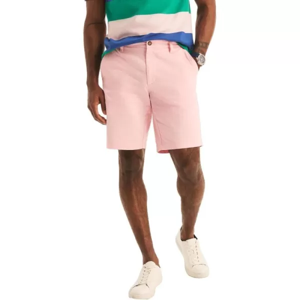 Nautica Mens Cotton Twill Flat Front Chino ShortPaleorchid