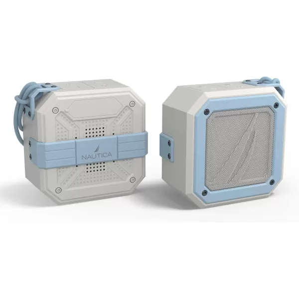 Nautica Bluetooth Portable Speaker Waterproof Wireless Speaker Outdoor Speaker Bluetooth Patio Speakers Loud Sound Clear Audio USB Drive 15Hour Playtime Off WhiteICE BlueOFF WHITEICE BLUE