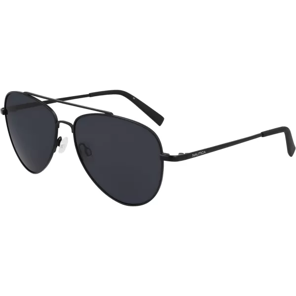 NAUTICA Mens N101sp Pilot SunglassesMatte Black