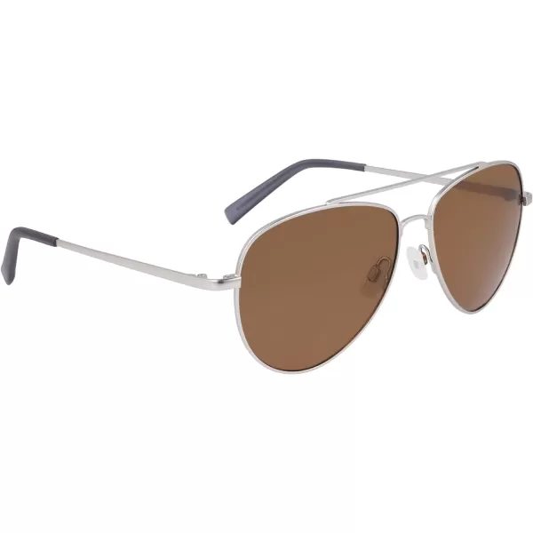 NAUTICA Mens N101sp Pilot SunglassesMatte Silver