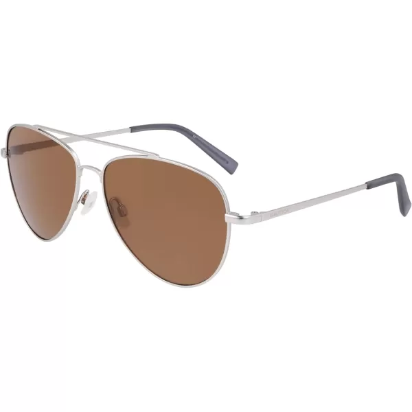 NAUTICA Mens N101sp Pilot SunglassesMatte Silver