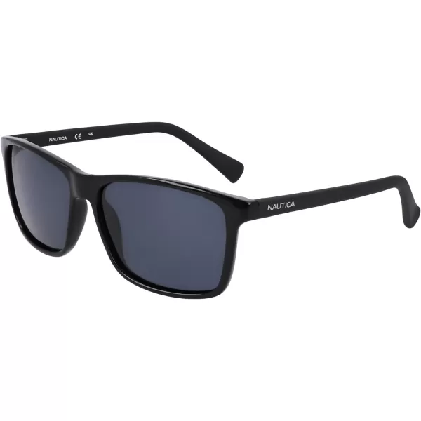 NAUTICA Mens N2246s Rectangular SunglassesBlack