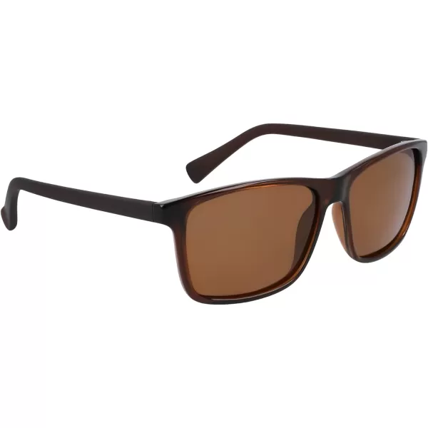 NAUTICA Mens N2246s Rectangular SunglassesCrystal Brown