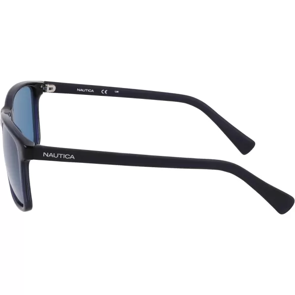 NAUTICA Mens N2246s Rectangular SunglassesCrystal Navy