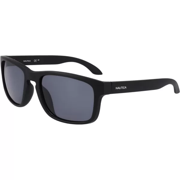 NAUTICA Mens N2247s Rectangular SunglassesMatte Black