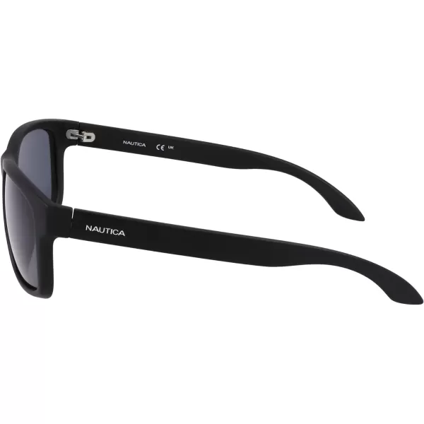 NAUTICA Mens N2247s Rectangular SunglassesMatte Black