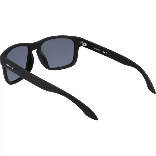 NAUTICA Mens N2247s Rectangular SunglassesMatte Black