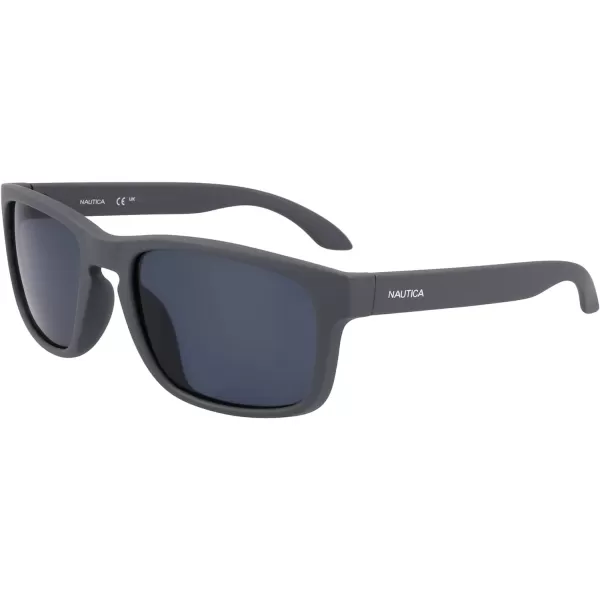 NAUTICA Mens N2247s Rectangular SunglassesMatte Grey