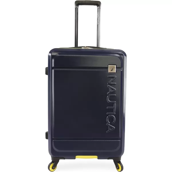 NAUTICA Roadie 3pc Hardside Luggage Set NavyYellowNavyYellow