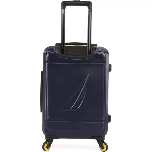 NAUTICA Roadie 3pc Hardside Luggage Set NavyYellowNavyYellow