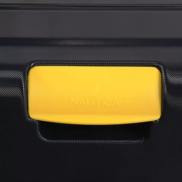NAUTICA Roadie 3pc Hardside Luggage Set NavyYellowNavyYellow