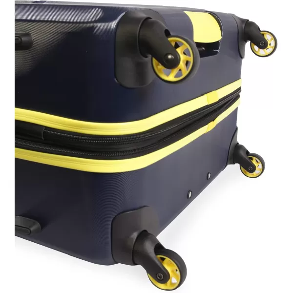 NAUTICA Roadie 3pc Hardside Luggage Set NavyYellowNavyYellow