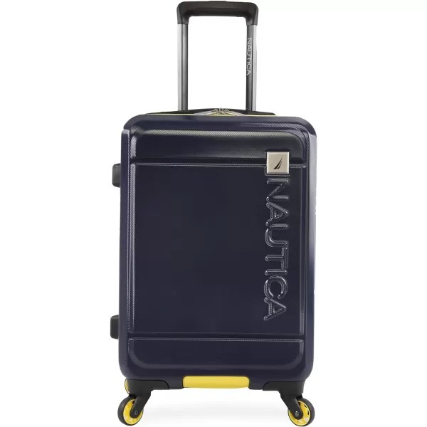NAUTICA Roadie 3pc Hardside Luggage Set NavyYellowNavyYellow