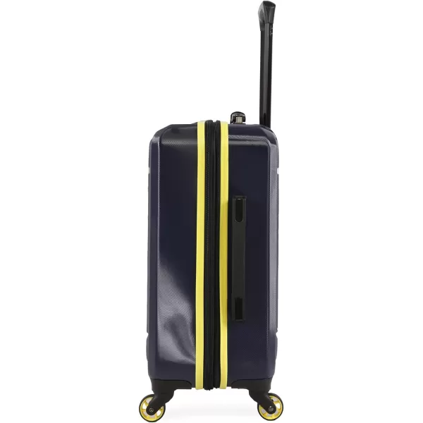 NAUTICA Roadie 3pc Hardside Luggage Set NavyYellowNavyYellow