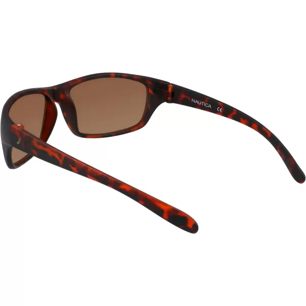 NAUTICA Mens N2239s Rectangular SunglassesMatte Dark Tortoise