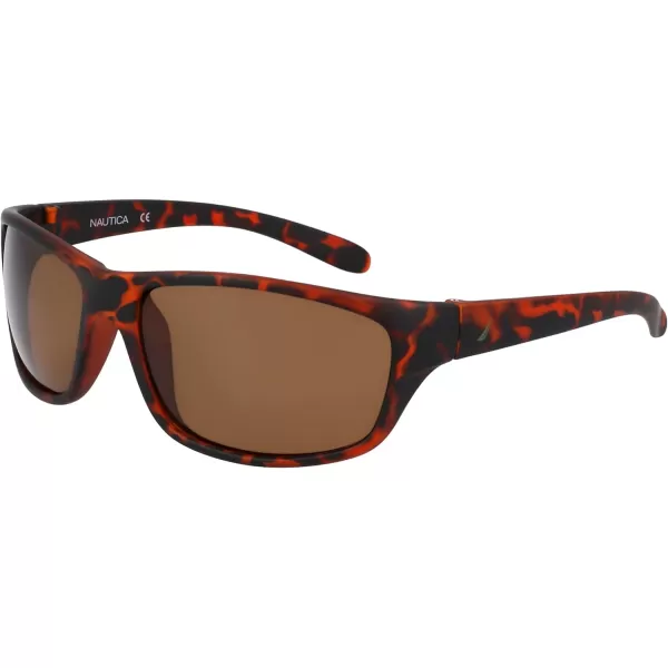 NAUTICA Mens N2239s Rectangular SunglassesMatte Dark Tortoise