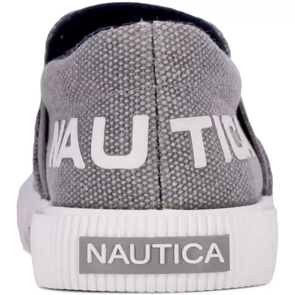 Nautica Kids SlipOn Casual Shoe Athletic Sneaker  YouthToddler Akeley  Boy  Girl  Big KidLittle KidToddlerFairwater Grey Navy