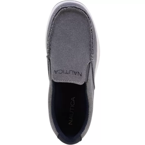 Nautica Kids SlipOn Casual Shoe Athletic Sneaker  YouthToddler Akeley  Boy  Girl  Big KidLittle KidToddlerGrey Navy