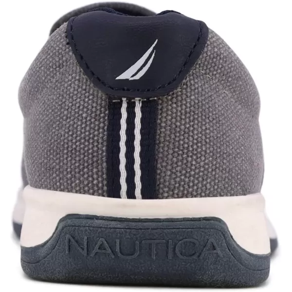 Nautica Kids SlipOn Casual Shoe Athletic Sneaker  YouthToddler Akeley  Boy  Girl  Big KidLittle KidToddlerGrey Navy
