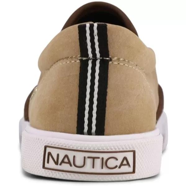 Nautica Kids SlipOn Casual Shoe Athletic Sneaker  YouthToddler Akeley  Boy  Girl  Big KidLittle KidToddlerTan Chocolate Pop