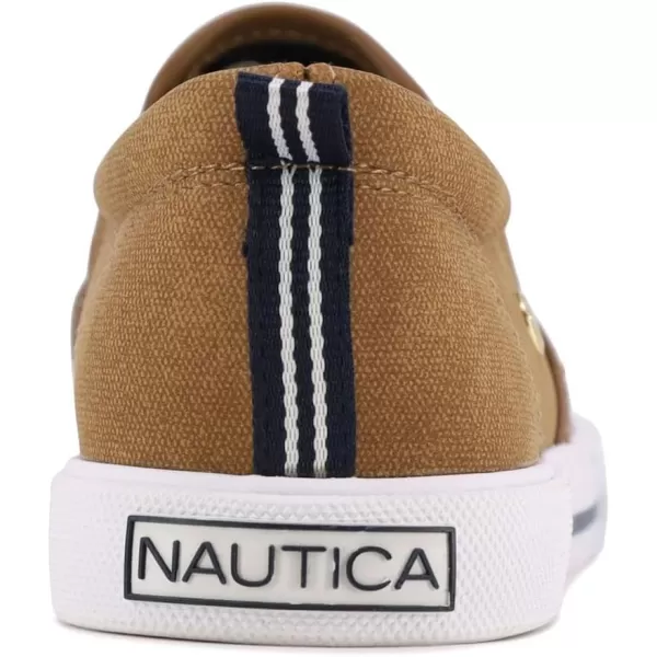 Nautica Kids SlipOn Casual Shoe Athletic Sneaker  YouthToddler Akeley  Boy  Girl  Big KidLittle KidToddlerTan Dot Smooth