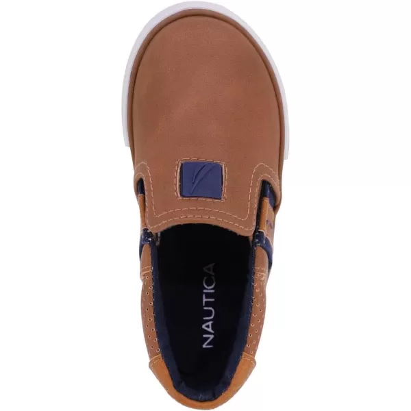 Nautica Kids SlipOn Casual Shoe Athletic Sneaker  YouthToddler Akeley  Boy  Girl  Big KidLittle KidToddlerTan Ivory