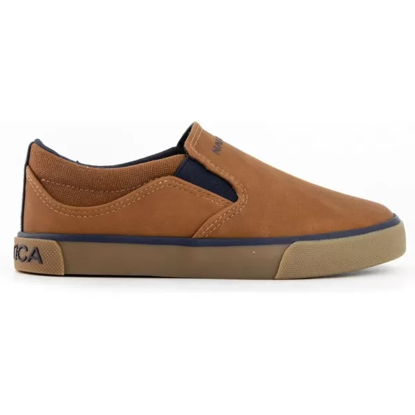 Nautica Kids SlipOn Casual Shoe Athletic Sneaker  YouthToddler Akeley  Boy  Girl  Big KidLittle KidToddlerTanabuna