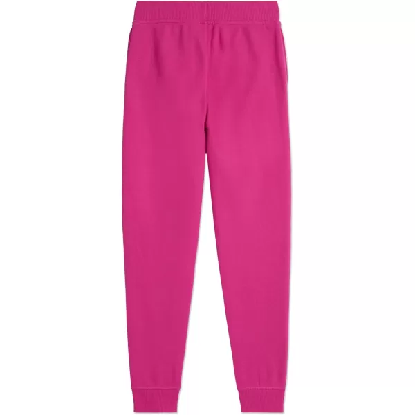 Nautica Little Girls Fleece Sweatpants Functional Pockets Elastic Waistband amp Drawstring ClosureRose