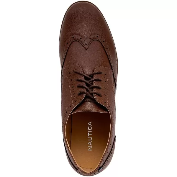 Nautica Mens Wingtip Oxford LaceUp Sneakers for Dress and Walking  Stylish and Comfortable Choice for Oxford Business Casual and Everyday ComfortTanwarren