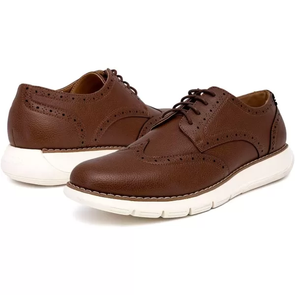 Nautica Mens Wingtip Oxford LaceUp Sneakers for Dress and Walking  Stylish and Comfortable Choice for Oxford Business Casual and Everyday ComfortTanwarren