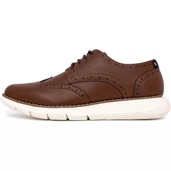 Nautica Mens Wingtip Oxford LaceUp Sneakers for Dress and Walking  Stylish and Comfortable Choice for Oxford Business Casual and Everyday ComfortTanwarren