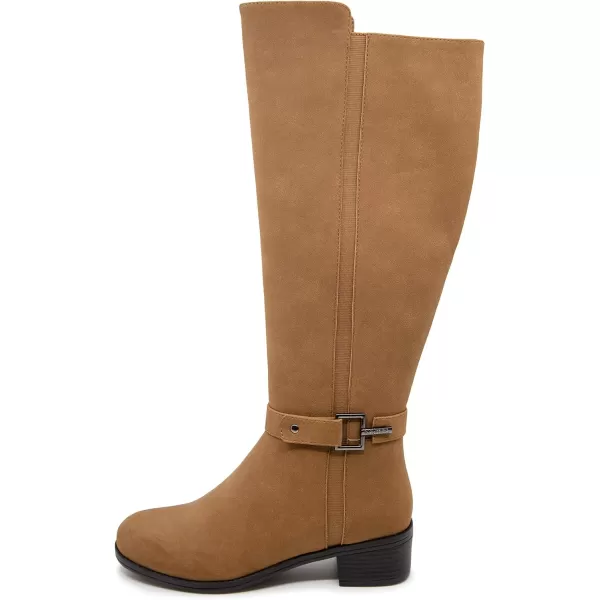 Nautica Womens Tall Shaft Riding Boots Stylish KneeHigh Dress Shoes for Fall amp WinterTan