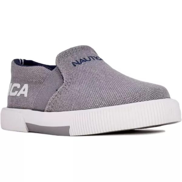 Nautica Kids SlipOn Casual Shoe Athletic Sneaker  YouthToddler Akeley  Boy  Girl  Big KidLittle KidToddlerFairwater Grey Navy