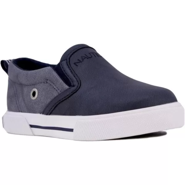 Nautica Kids SlipOn Casual Shoe Athletic Sneaker  YouthToddler Akeley  Boy  Girl  Big KidLittle KidToddlerNavy Texture