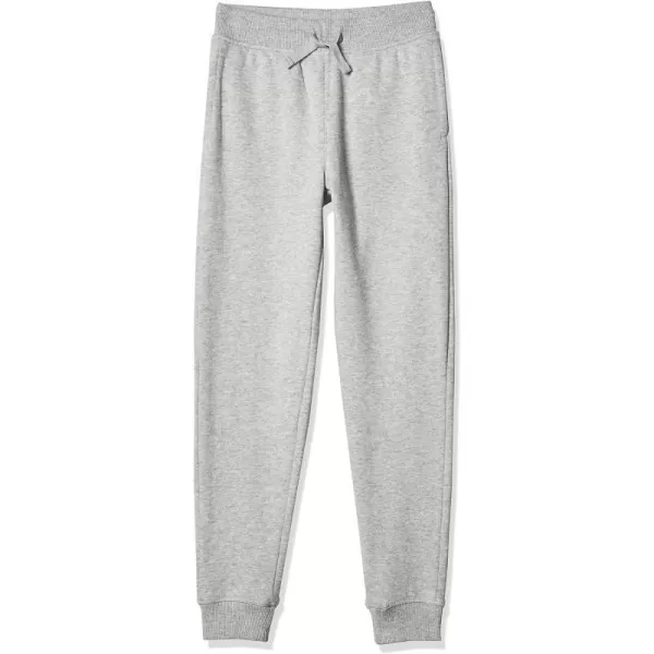 Nautica Little Girls Fleece Sweatpants Functional Pockets Elastic Waistband amp Drawstring ClosureGrey Heather