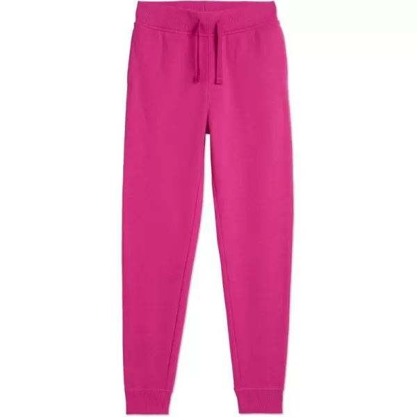 Nautica Little Girls Fleece Sweatpants Functional Pockets Elastic Waistband amp Drawstring ClosureRose