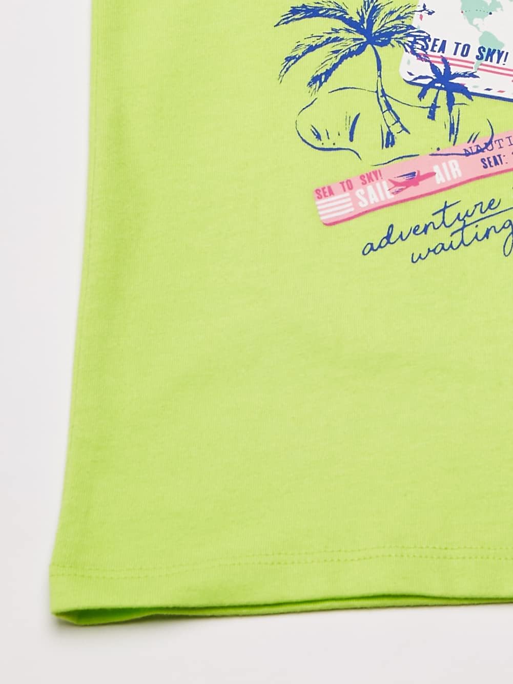 Nautica Girls Short Sleeve TShirt with Fun Graphic Design Cotton Tee with Tagless InteriorGreen Passport