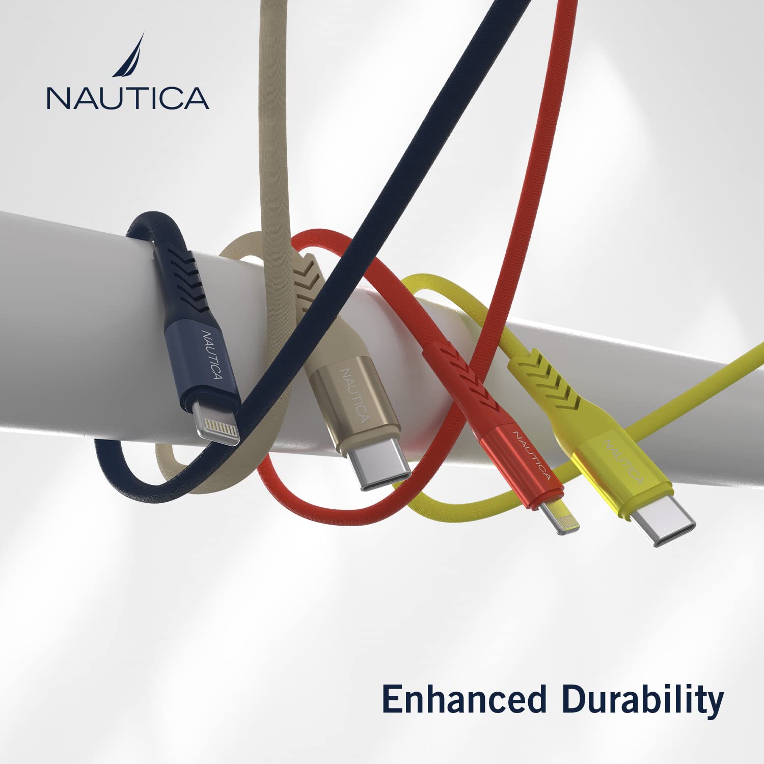 Nautica USB C to Lighting Cable 7FT iPhone Charger Cable Type C to Lighting Cable MFi Certified Lighting to Type C Fast Charging Cord for iPhone 1312 11 X XS XR iPad AirPods and Many MoreYELLOW