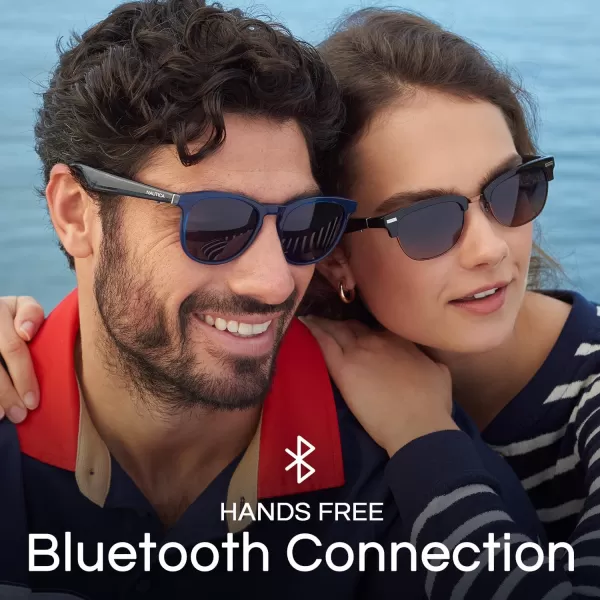Lucyd  Nautica Collection  Corsair Smart Sunglasses for Men  Women  Wireless Smart Glasses with Open Ear Speakers and Microphone Polarized UV400 Lenses  Black Gradient WideCommander Black  Navy Blue  Standard