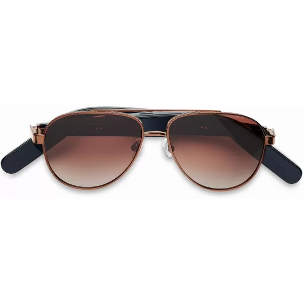 Lucyd  Nautica Collection  Spyglass Smart Sunglasses for Men  Women  Wireless Smart Glasses with Open Ear Speakers and Microphone Polarized UV400 Lenses  Brown to Blue Gradient StandardAdmiral Brown Gradient  Wide