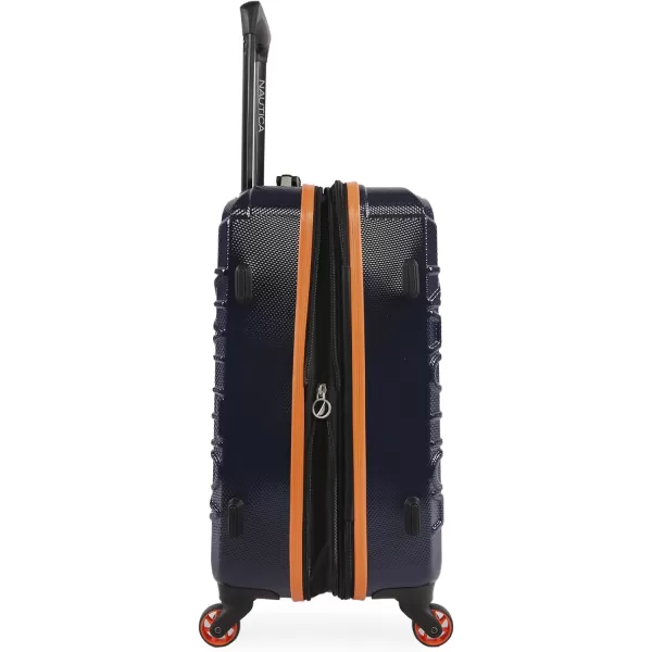 NAUTICA Birch Hardside Spinner Luggage NavyOrange CarryOn 21InchNAUTICA Birch Hardside Spinner Luggage NavyOrange CarryOn 21Inch