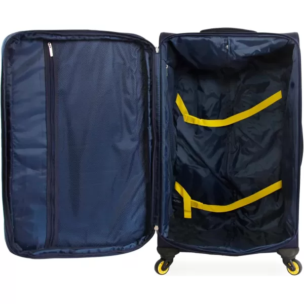 NAUTICA Helios 2pc Softside Luggage Set Navy YellowNAVY YELLOW