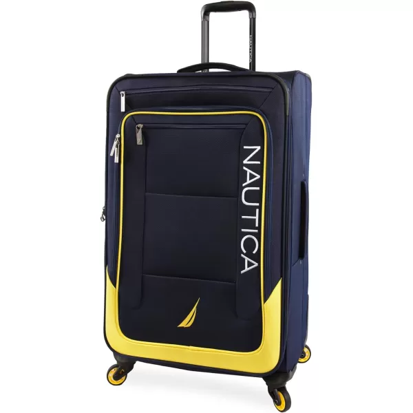 NAUTICA Helios 2pc Softside Luggage Set Navy YellowNAVY YELLOW