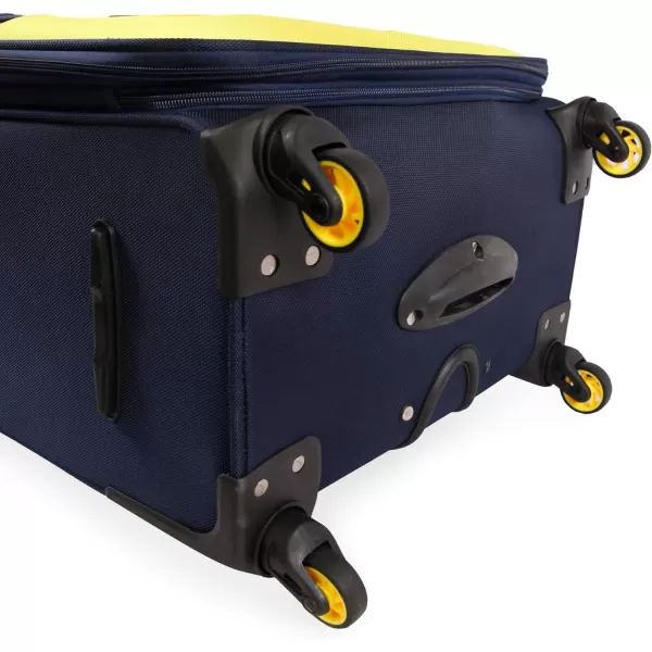 NAUTICA Helios 2pc Softside Luggage Set Navy YellowNAVY YELLOW
