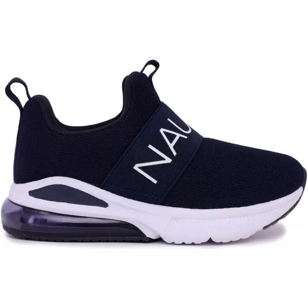 NAUTICA Kids Boys Girls Air Bubble Sneaker Athletic Running Shoe with StrapBungee ToddlerLittle KidsMattoon Air Navy