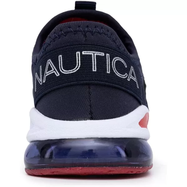 NAUTICA Kids Boys Girls Air Bubble Sneaker Athletic Running Shoe with StrapBungee ToddlerLittle KidsSteam Tetranavy