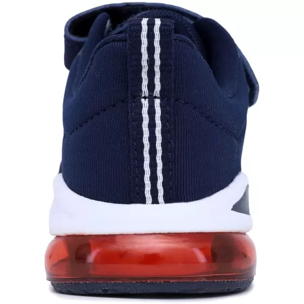 NAUTICA Kids Boys Girls Air Bubble Sneaker Athletic Running Shoe with StrapBungee ToddlerLittle KidsTetra Air Navy Red