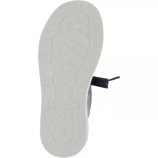 NAUTICA Kids Boys Youth Comfort Loafers LaceUp Boat Shoe Lightweight Casual Stretch SneakerLittle KidBig Kid RushfordBlack Wash