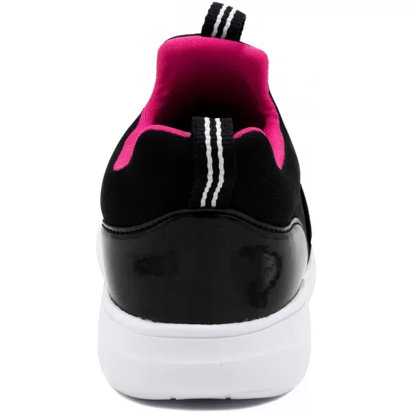 NAUTICA Kids Girls Youth Athletic Fashion Sneakers  SlipOn Style for Little Kids and Big KidsBlack